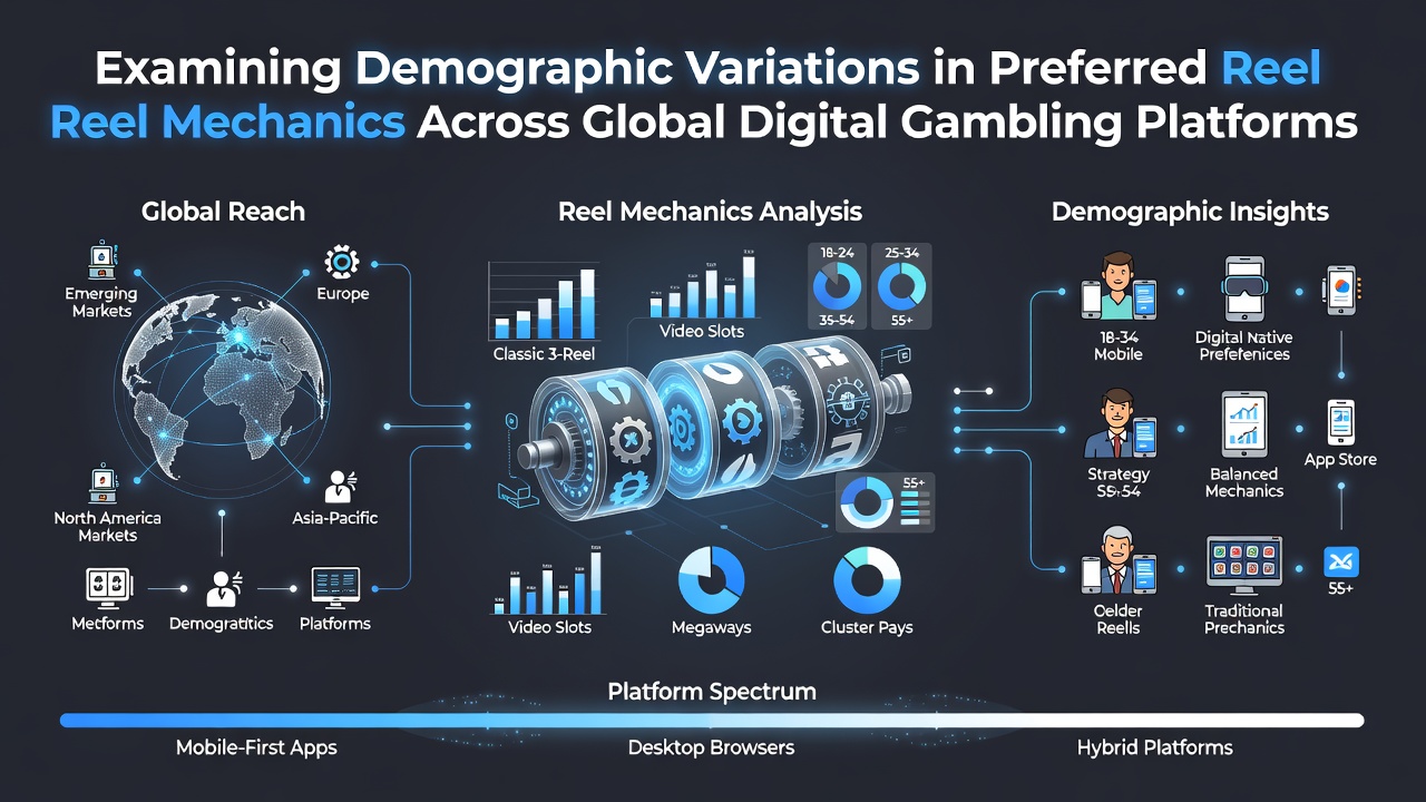 Global map overlay showing regional preferences for different slot reel mechanics on digital platforms