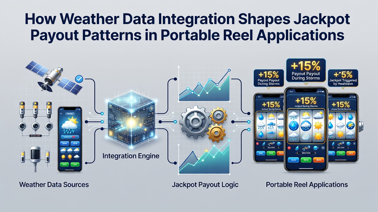 Data visualization showing weather variables overlaid on jackpot activation timelines for portable reel platforms